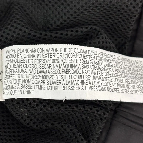 Forever 21 Racing Windbreaker 1/2 Zip Jacket Black Red Checkered Women L Hooded - Picture 5 of 5